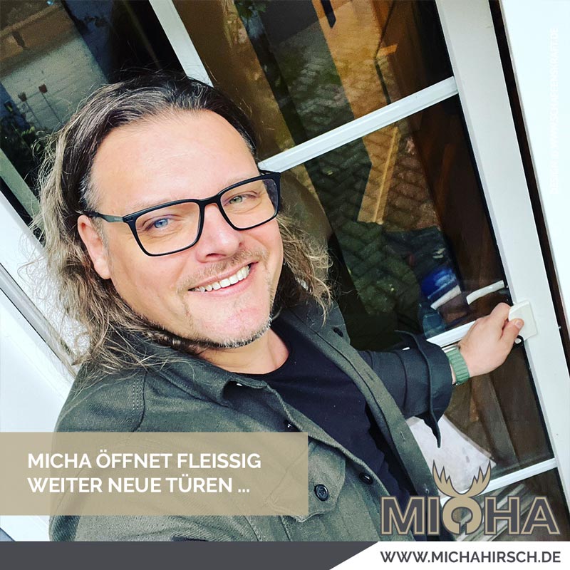 Micha öffnet fleissig weiter neue Türen und die nächste Single steht bereits in den Startlöchern