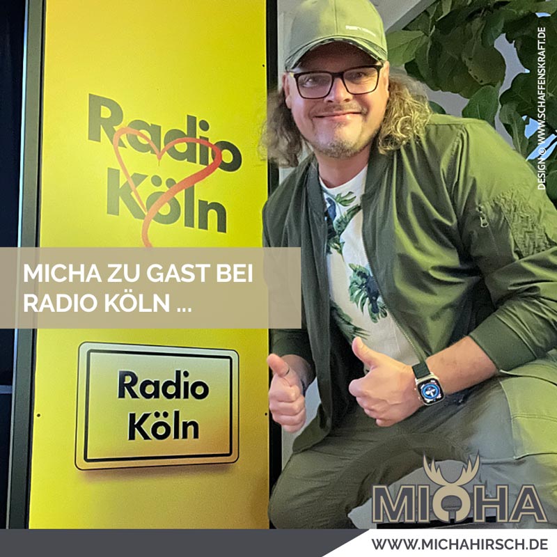 Micha zu Gast bei Radio Köln ...